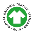 Têxteis orgânicos e ecológicos logo